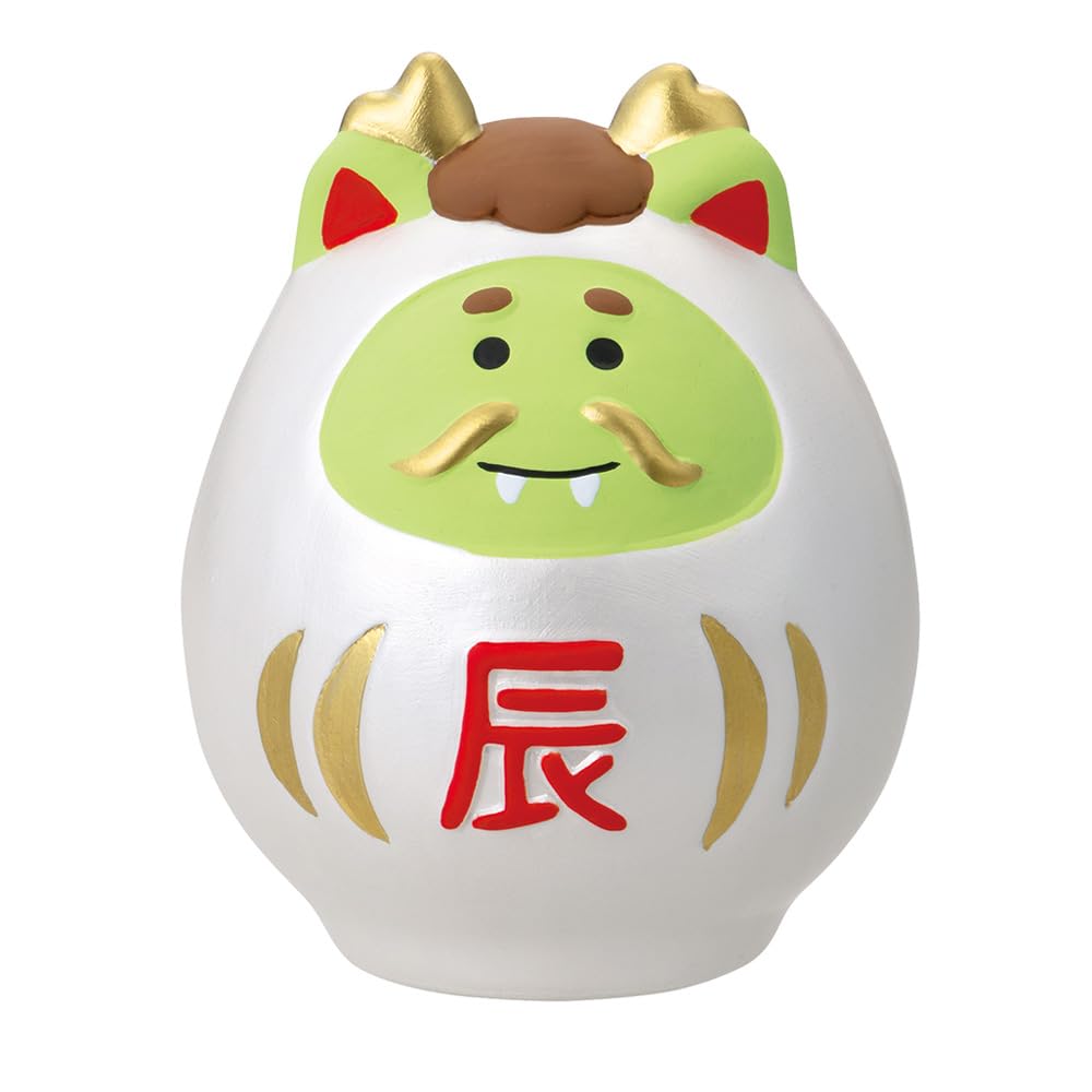 

Decor Corporation concombre Ceramic Zodiac Dragon W7 Ornament, Daruma, Size Approx. D6.6 H8.7 ZSG-47215G