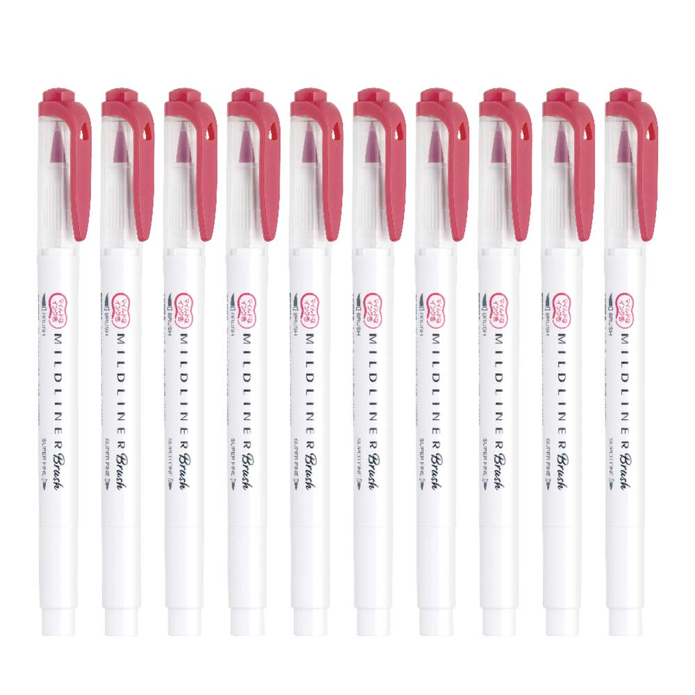 

Зебра Хайлайтер Мягкие румяна Liner Blush Мягкие красные 10 штук B-WFT8-MR