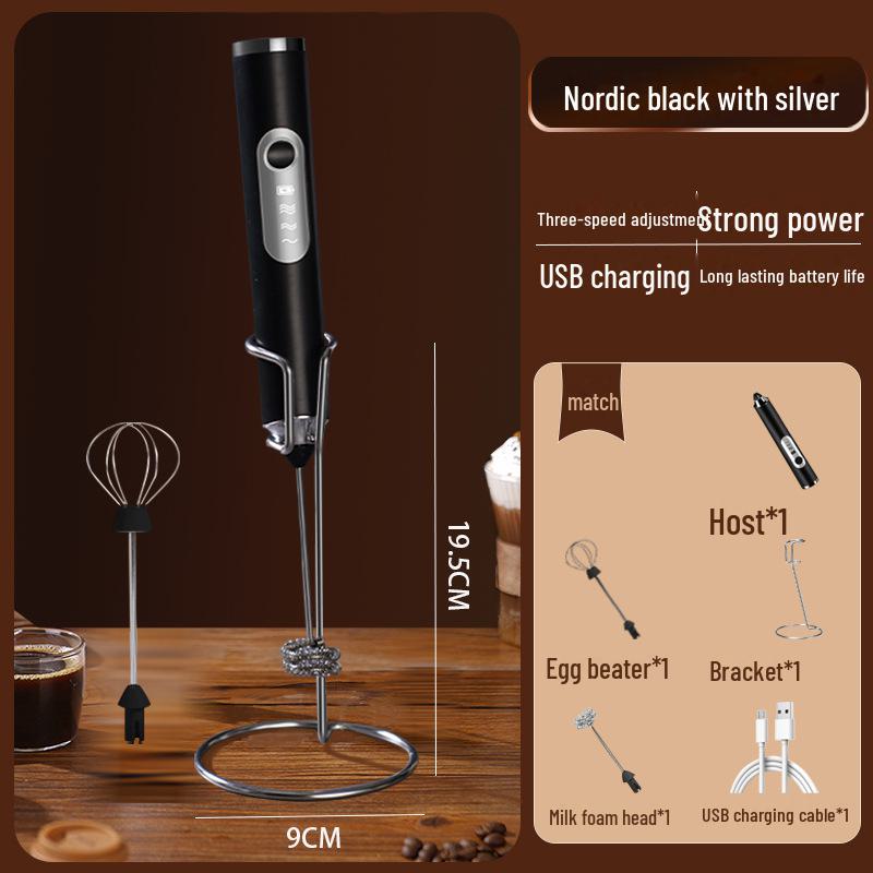 «Ручной USB-вспениватель молока — электрический мини-миксер с венчиком и функцией — фото 6