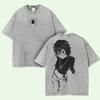 Hunter X Hunter Shizuku Printed Tee Men Women Retro Washed Tshirts Casual Cotton T Shirt Short Sleeve Clothing Harajuku Tshirt