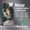 Anime Chainsaw Man  Phone Case For iPhone17 16 15 14 13 12 11 X XR XS 8 Plus Mini Pro Max Glass Magnetic Case