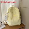 Fashion Capacity Big Backpack With Solid Color Design And Letter Decor For Daily