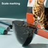 2-in-1 Pet Food Scoop with Bag Clip Multi-Function Dog Food Spoon for Dogs Cats Long Handle Transparent Pet Measuring Cup for Portion Control