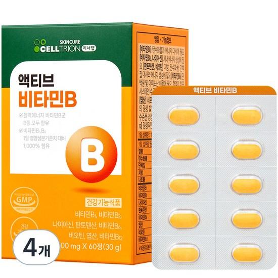 

Celltrion Inner Lab Active Vitality Vitamin B Complex 30g, 60 tablets, 4 units,Korean health food