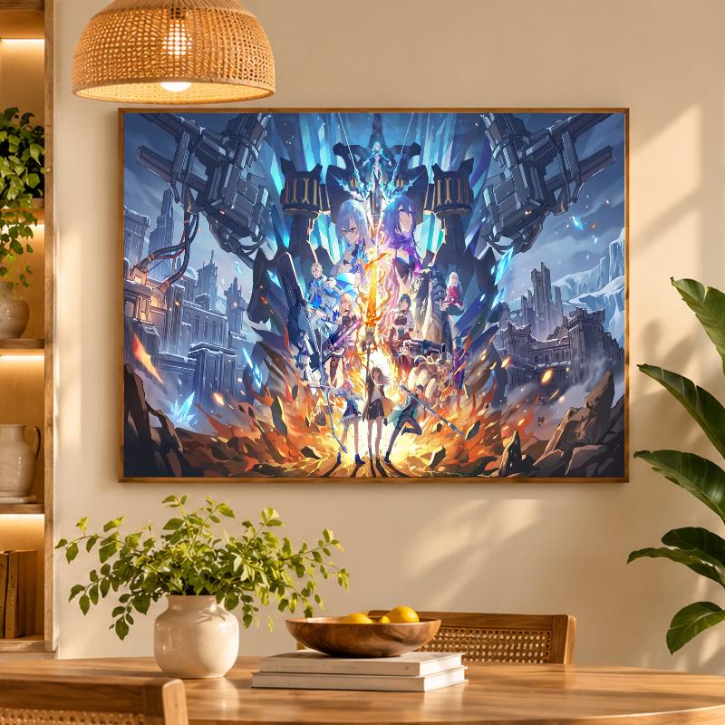 5D Diamond Painting Honkai Star Rail DIY Full Drill Diamond Art Kit Home Decoration