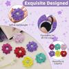 Dog Collar Flower Accessories with Pearls, Decorative Flower Charms for Dog and Cat Collars, Pack of 6