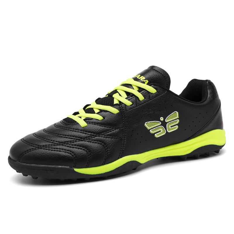 

Mens Football Shoes New Adult Nail Grass Sneakers Hot Selling Professional Ultra Light High-quality Futsal Training Shoes Youth 39 чорний