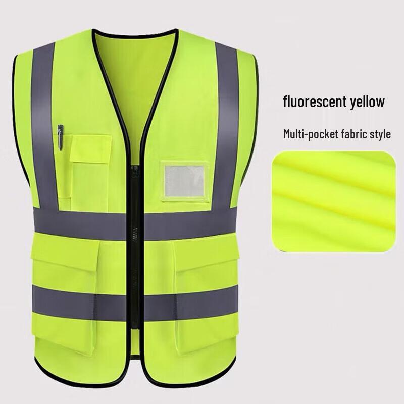 Multi-Pocket Reflective Safety Vest
