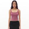 Hupo Square Neck Top(Viscose)__Dusty Rose
