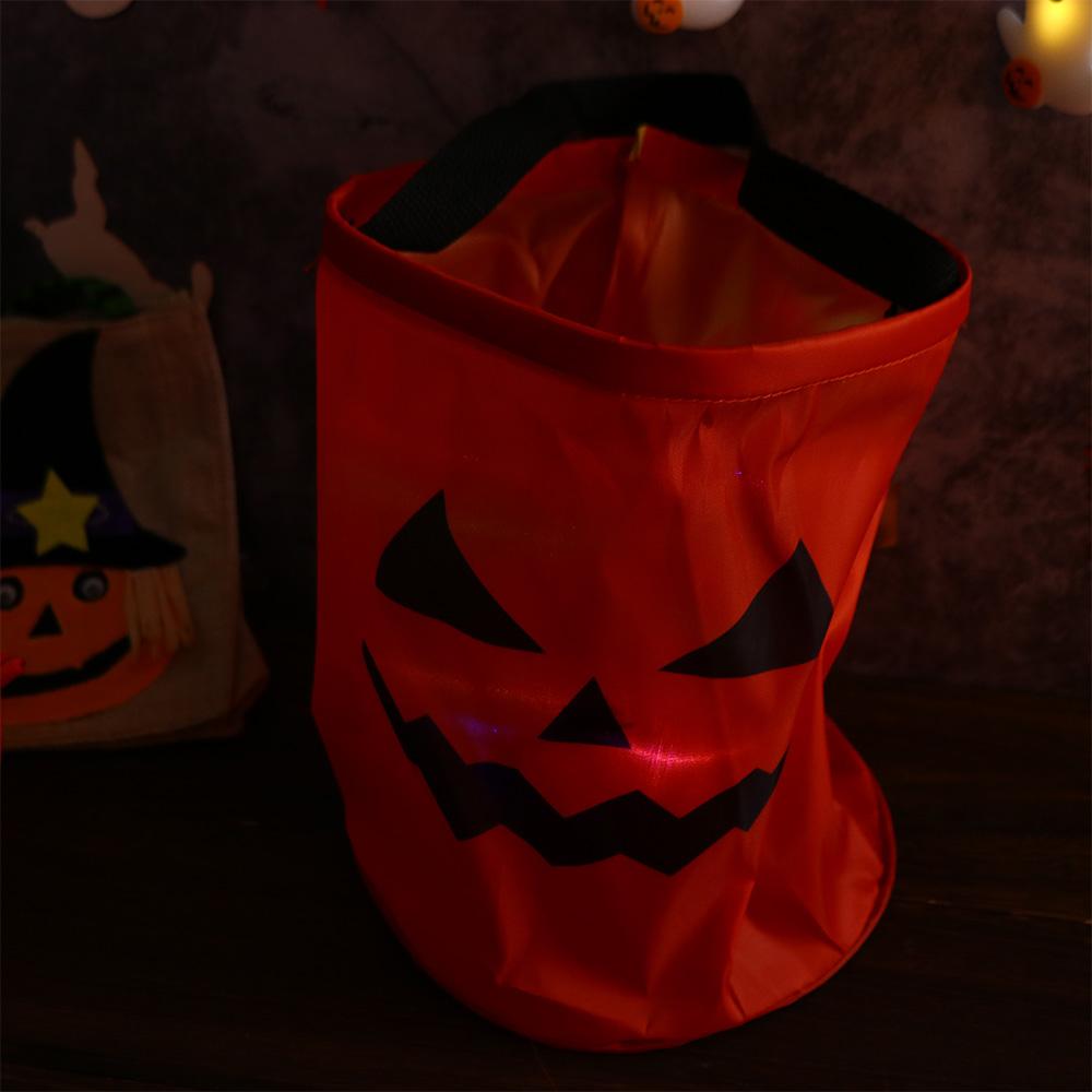 Halloween Candy Bag Candy Storage Bucke Thanksgiving Gift Basket Halloween Trick or Treat Bags