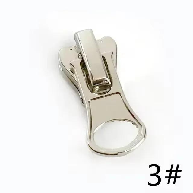 5/10Pcs 3# 5# 8# 10# 15# Zipper Sliders for Resin Zips Tape Replaceable Zippers Head Puller Jacket Coats Zip Repair Sewing Craft