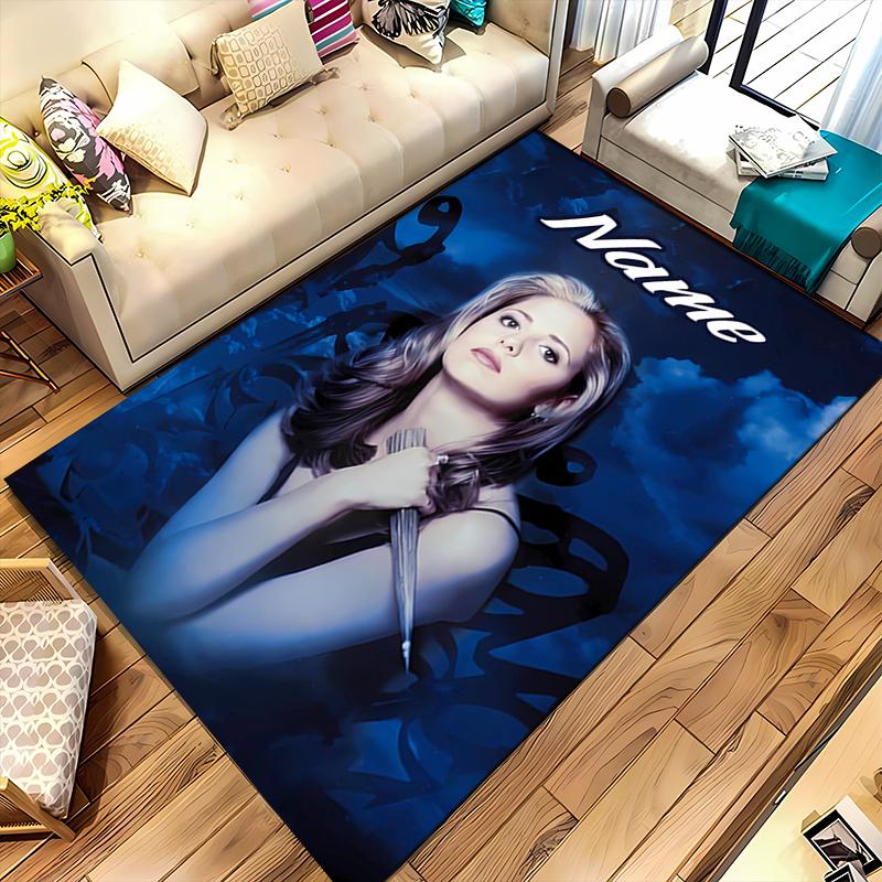 Custom personalization Buffy the Vampire Slayer Area Rug - Perfect For Kitchen, Bathroom,Laundry Room Decor Large Size Available,Gift All Seasons