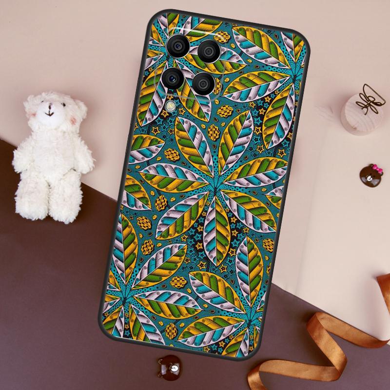 African Style Fabric Print Case For Samsung Galaxy M11 M31 M21 M53 M13 M32 M52 M15 M35 M55 M14 M34 M54 M06 M16 M36 M56