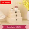 In-Stock Pine Wood Flip-Top Jewelry Storage Box with Lock