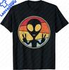 Retro Vintage UFO Desert Abduction Design | Alien Spaceship T-Shirt Mens Clothing Funny Shirt Print On Demand Camiseta Hombre