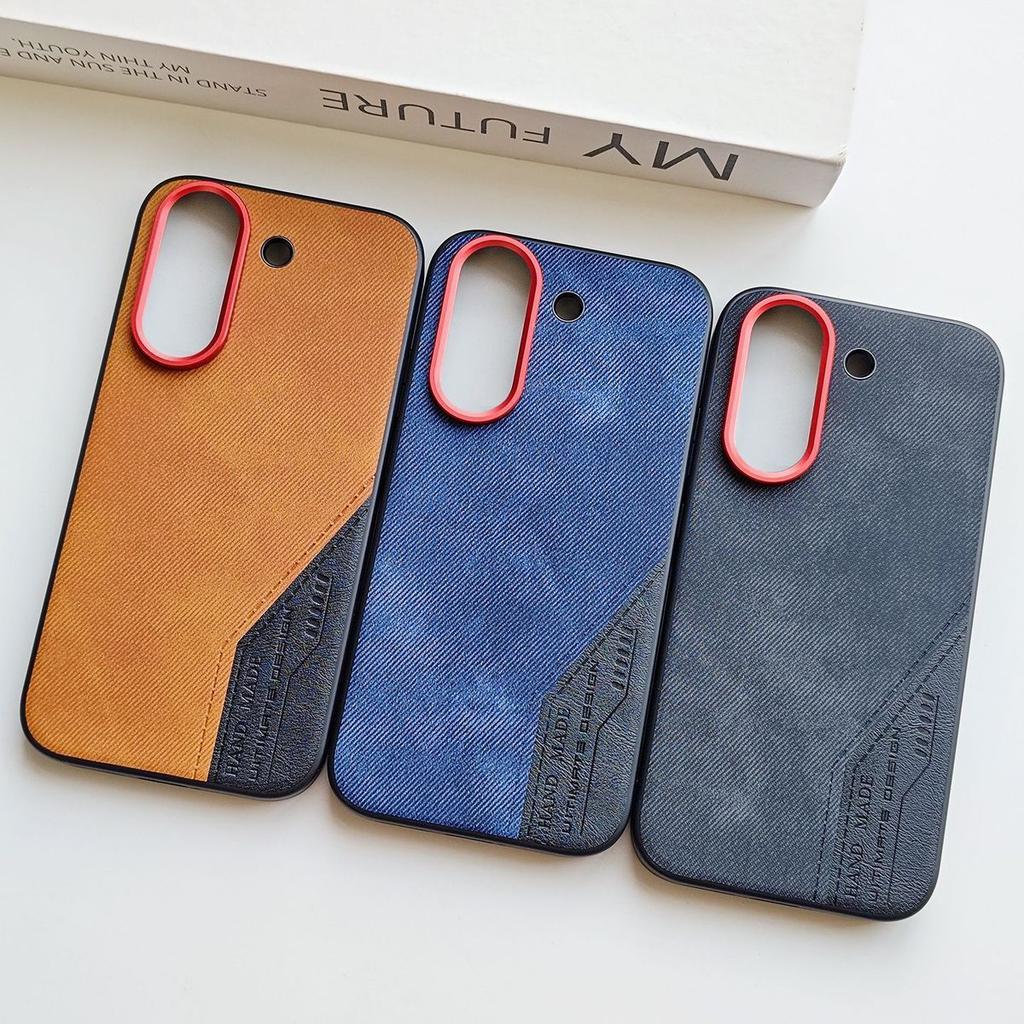 For Xiaomi POCO X8 Pro Max Case Luxury PU Leather Cdenim Patchwork Skin Protective Back Cover Case for POCO X8 Pro Phone Shell