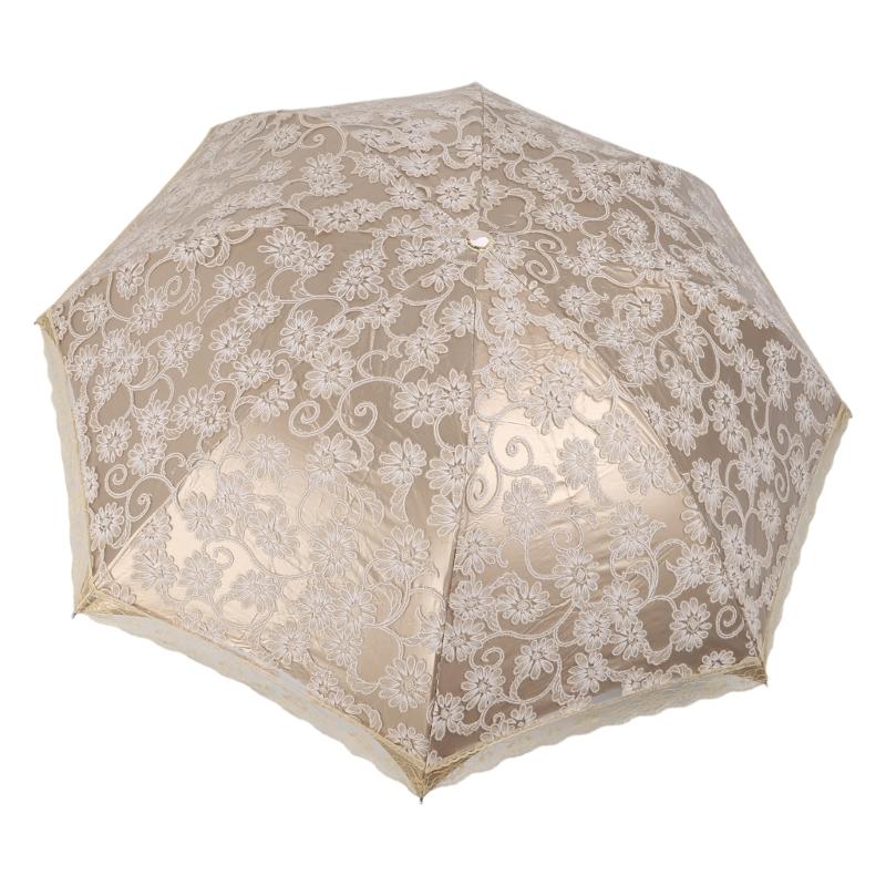 Новый модный роскошный вышитый цветочный дождевой зонт для женщин — фото 5