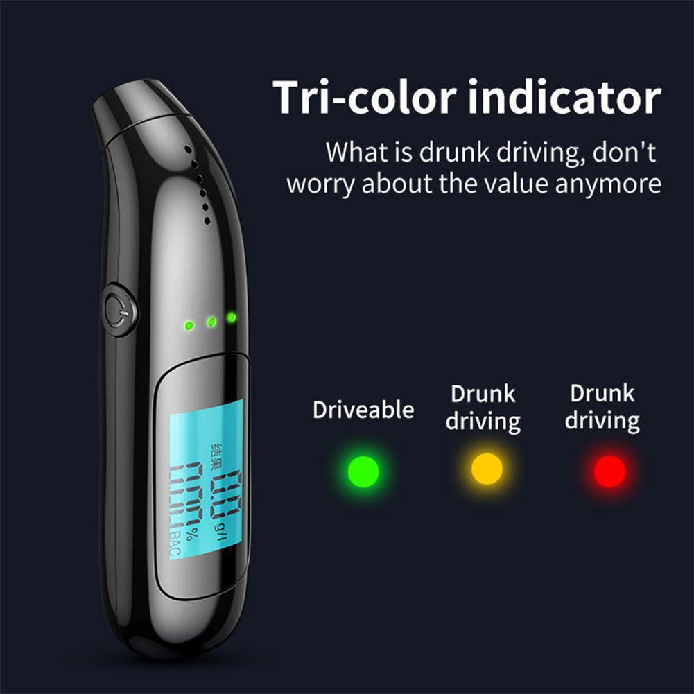 HD Screen Alcohol Tester High-precision Alcohol Driving Test Portable Non-contact Breath Tester LCD Display Breathalyzer Diagnos
