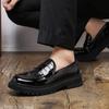 Big-headed Leather Shoes In Spring and Autumn Men Pedal Lazy People Laughing Business Formal Wear Groom Wedding Shoes