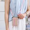 For Samsung Galaxy Z Flip5 5G Phone Case Card Bag PU Leather+PC Cover with Crossbody Strap