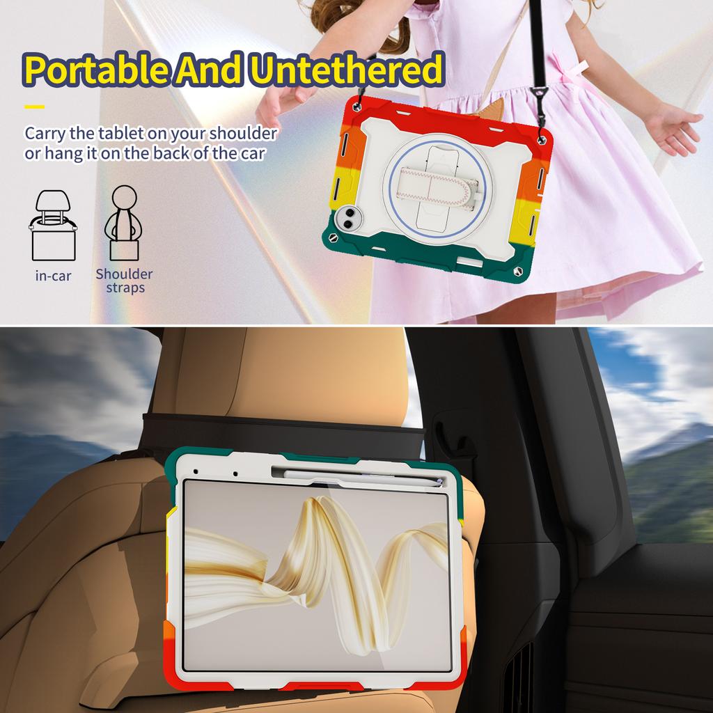 Rugged Case Universal for Huawei MatePad Pro 12.2 2025 2024 MRDI-W09 MRO-W00 W09 W10 AL10 Heavy Duty 360 Rotating Stand Cover