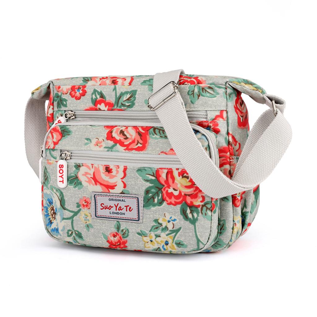 Women's Messenger Bag Travel Handbag Multi Pocket Portable Large Capacity Bag