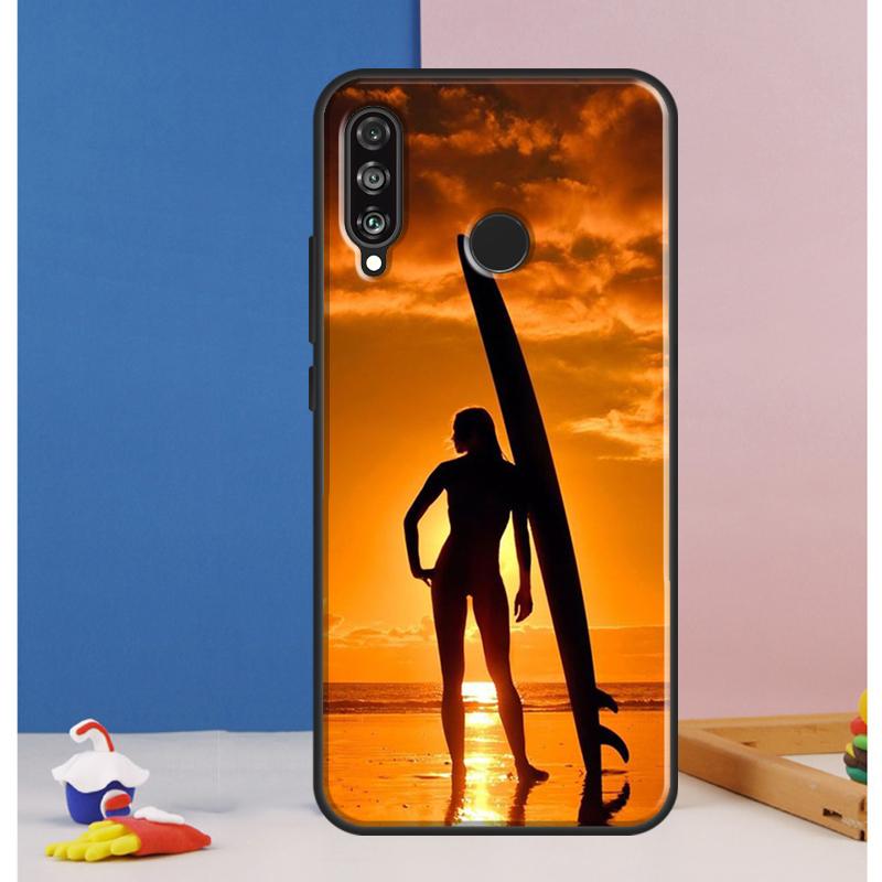 Surfer Surf Hang Loose Shak Case For Huawei Nova 12s 7i 8i 11i 12i 9 10 SE Y73 Y90 Y70 Y72 Y61 Y91 P30 P40 Lite P60 Pro
