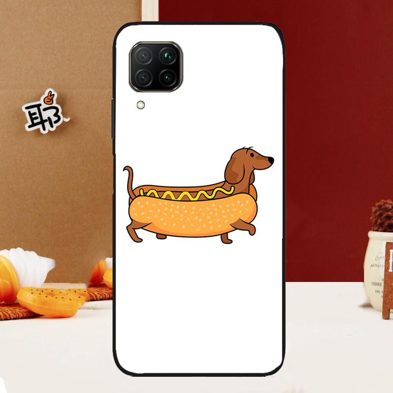 

Cartoon Dachshund Sausage Dog For Huawei Nova 10 9 SE 3i 7i 8i 11i 12i Y60 Y61 Y70 Y72 Y73 Y90 Y91 P20 P30 P40 Lite Case Nova 11 Pro