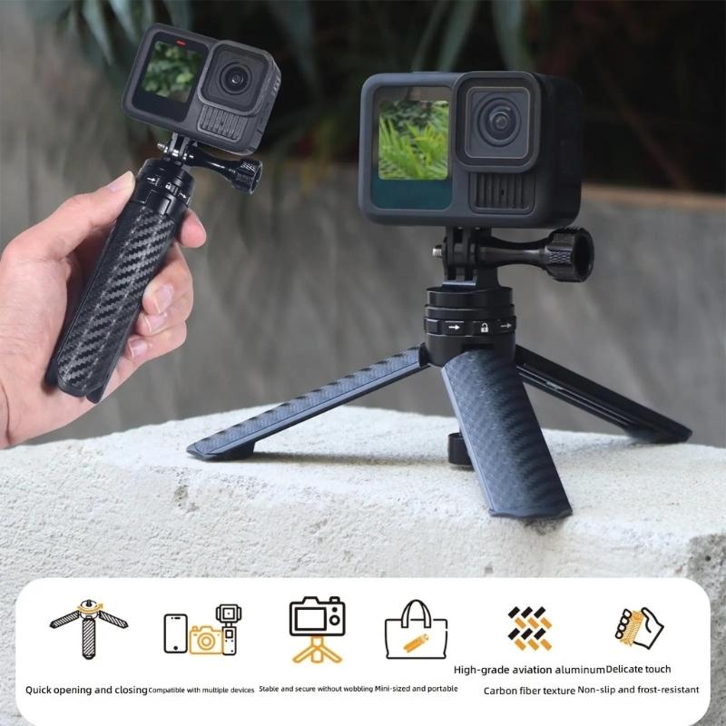 Compactly Aluminum Mini Tripod With Magnetic Base For Smartphones Cameras Action Cameras Stable Desktop Stand 2.5kg Load