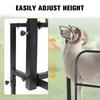 Goat and Sheep Stand 51x23 in Livestock Stand Metal Livestock Milking Shearing Stand 20.5" to 31" Adjustable Height Black