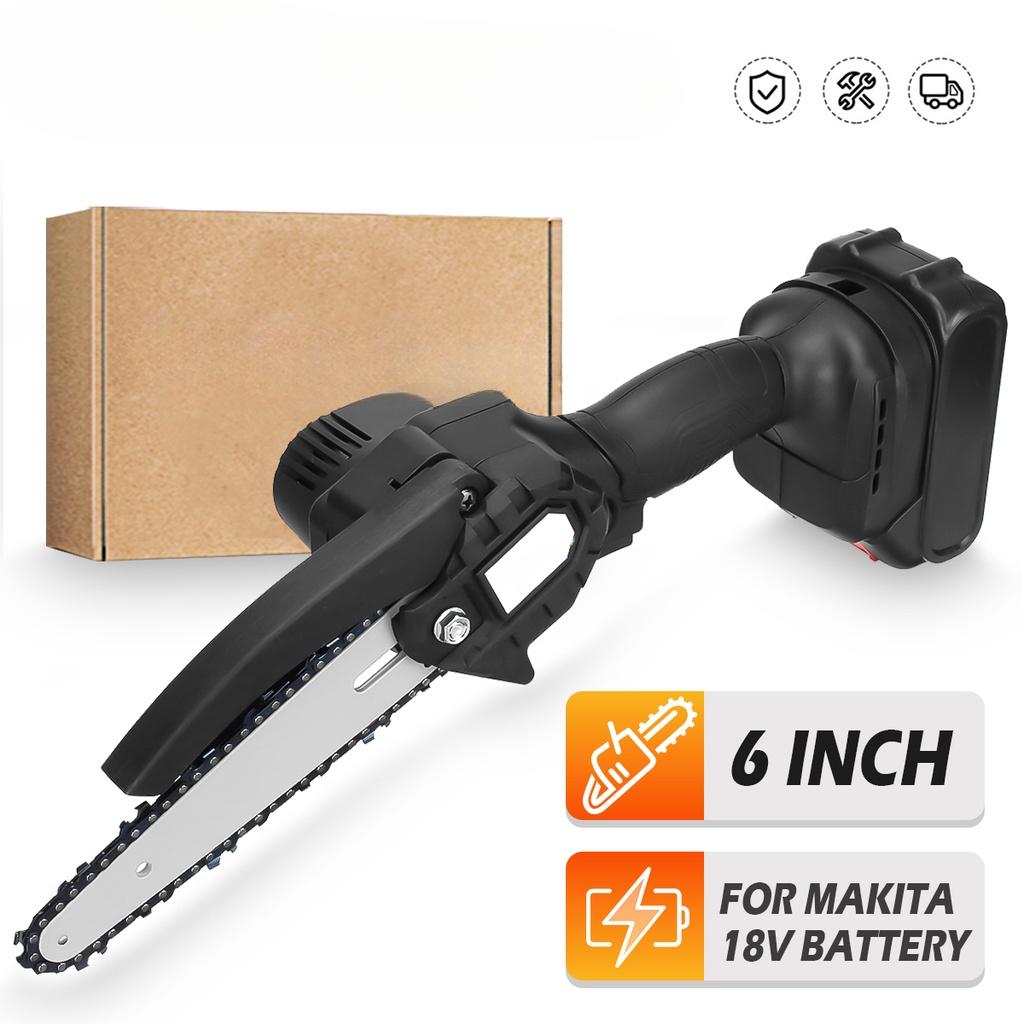 1200W 6 Inch Cordless ChainSaw Pruning Electric Saw Garden Tree Logging Trimming Saw Power Tool Gardening
