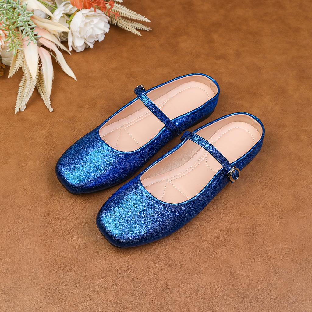 Fashion Flat Shoes for Women Spring and Summer 2025 New Solid Mary Jane Women's French Shallow Plus Size Women's Shoes Loafers Women