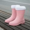 2025 Rubber Women Rain Boots PVC Waterproof Women Shoes Non-Slip Women Water Shoes Outdoor Women Boots Zapatos Impermeable Mujer