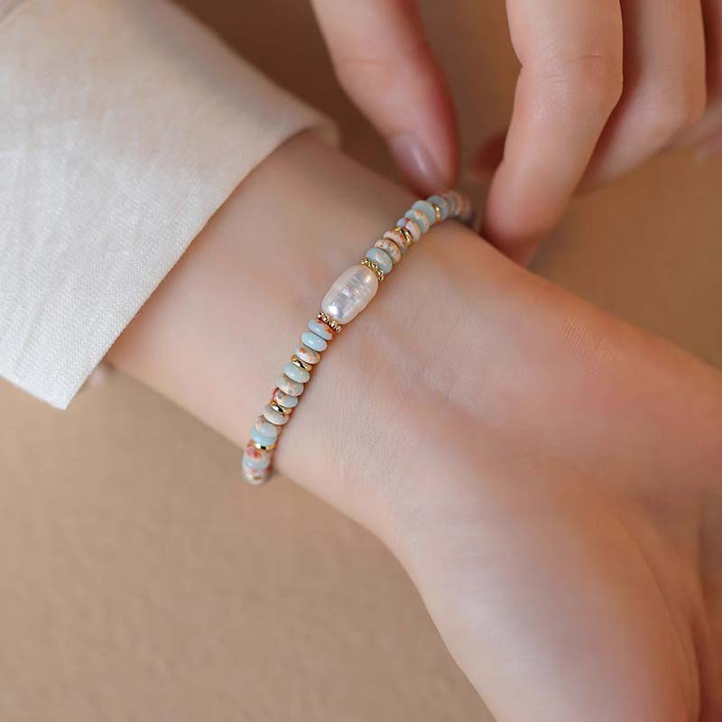 2025 Trendy Natural Stone Freshwater Pearl Collar Chain Necklace Stainless Steel Handmade Stylish Beads Zircon Bijoux Gift