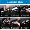 For Dodge Dart PF 2013 2014 2015 2016 Luxurious Chrome Smart Door Handle Cover Car Exterior Accessories Decorate Style Stickers