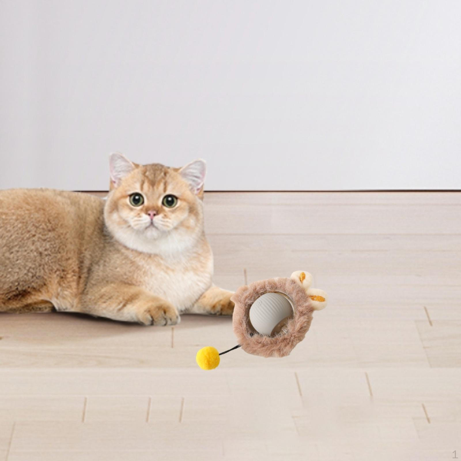 

Автоматическая игрушка-мяч, катящаяся со светом, забавная, с несколькими режимами движения, умные питомцы серый