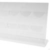 Acrylic Chip Display Rack, Storage Rack Holder 2 Row for Cabinet Living