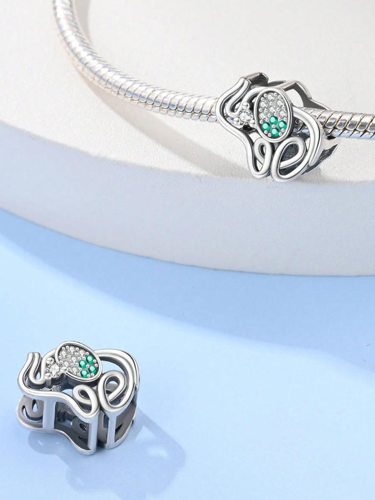 Charms Plata Cute Elephant Bear Beads Copper Plated Fit Copperoriginal Bracelet For Jewelry Making Diy Charm