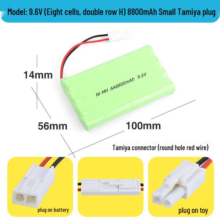 Ni-MH AA Rechargeable Battery Pack for Remote Control Cars: 3.6V To 12V