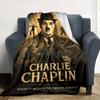 Timeless Comedy Chaplin Flannel Blanket Super Soft Warm Cozy Blanket For Sofa Bed Office Travel Allseason Home Decor Gift