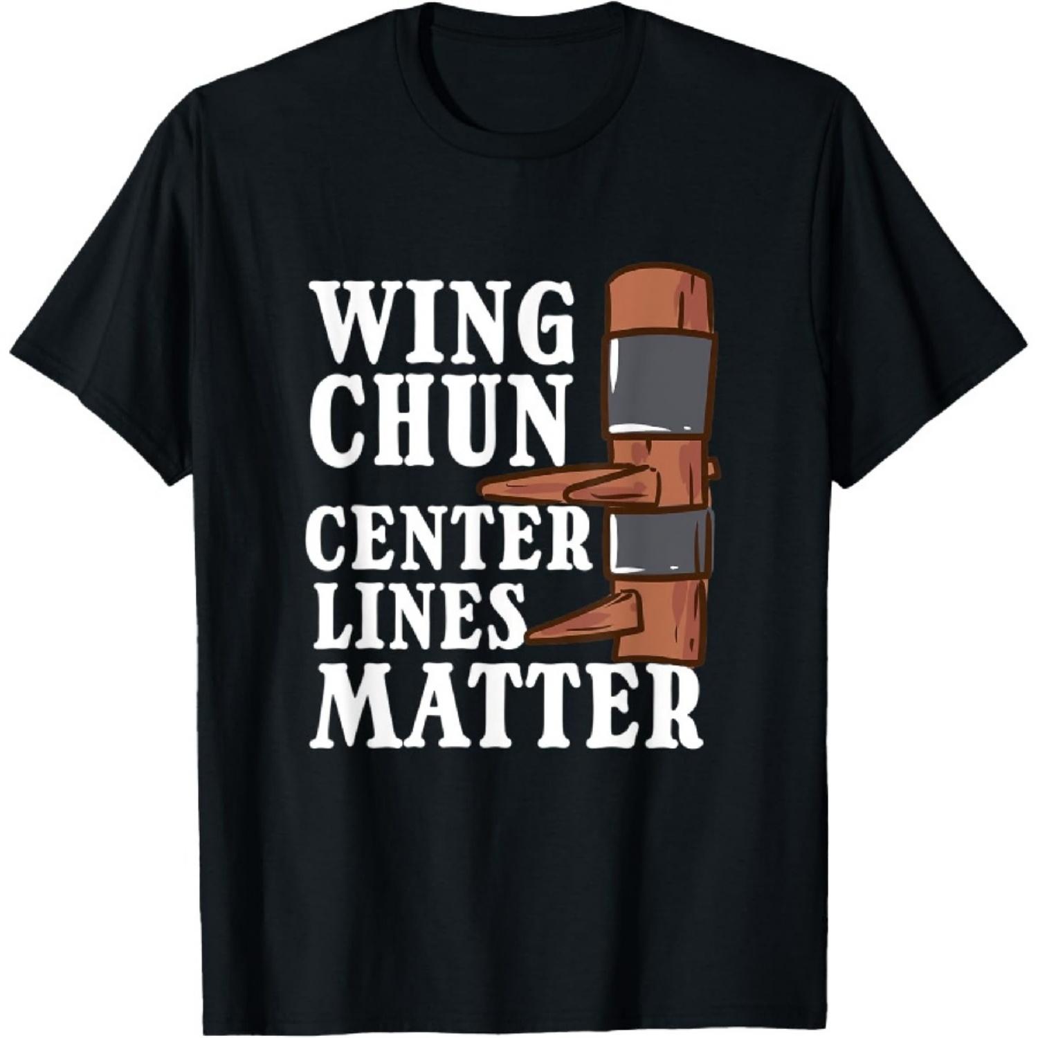 

Wing Chun Center Lines Matter Martial Arts Wing Chun T-Shirt XXXXXL чорний