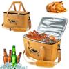 Large Capacity BBQ Drink Insulated Storage Bag Reusable Portable Thermal Food Bag with Handle for Grilling & Outdoor Parties