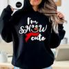 I'm Snow Cute Hoodie Sweatshirt Winter Christmas Gift Holiday Party Comfortable Personality Thermal Hoodie Long Sleeve