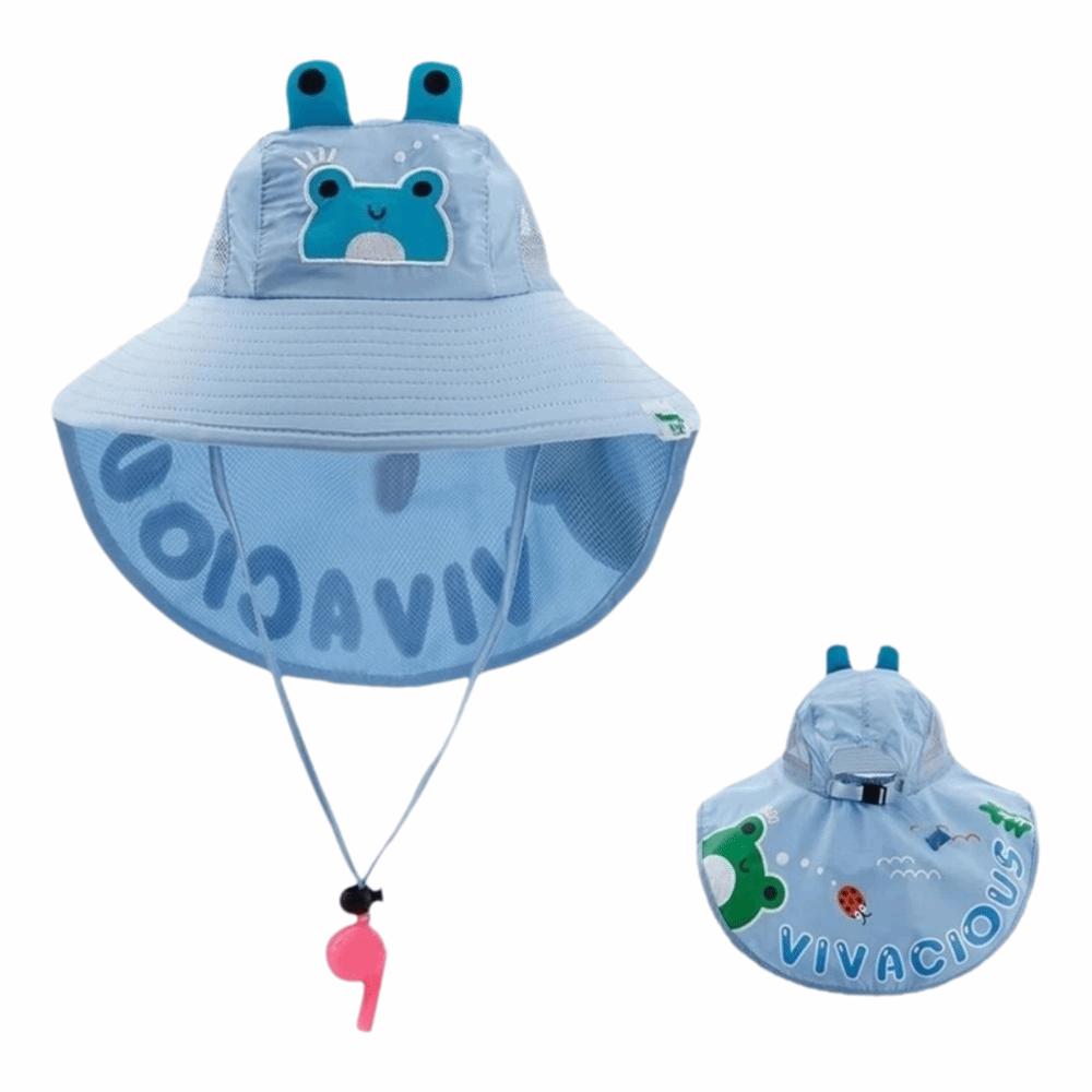 Breathable Mesh Children Beach Hat UV Protection Boys Sunshade Shawl Cap Outdoor