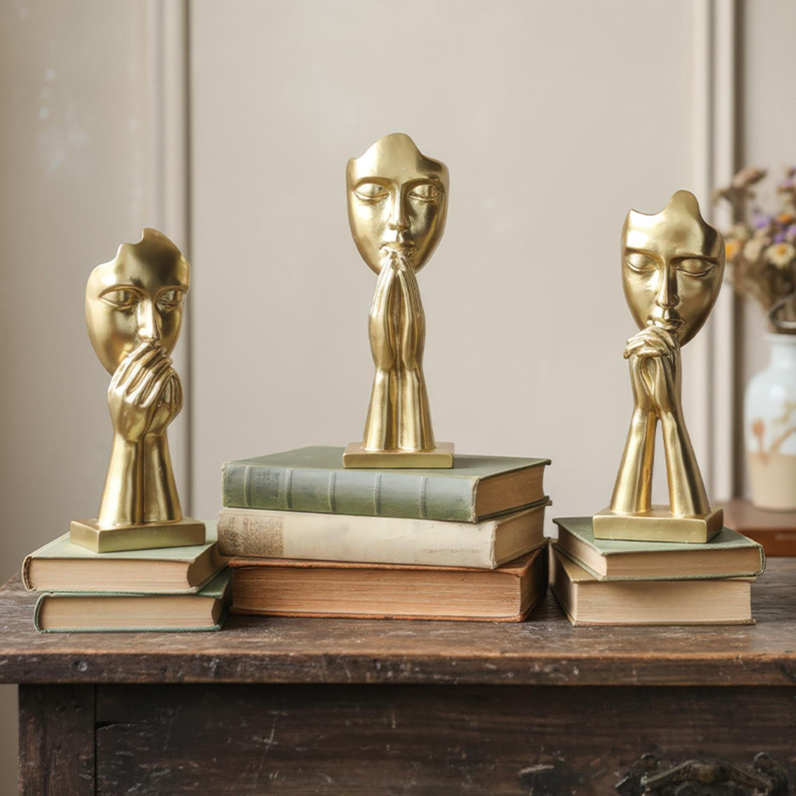 3 шт. Статуэтки для молитвы Абстрактные фигурки Минималистичный персонаж Креативные настольные украшения