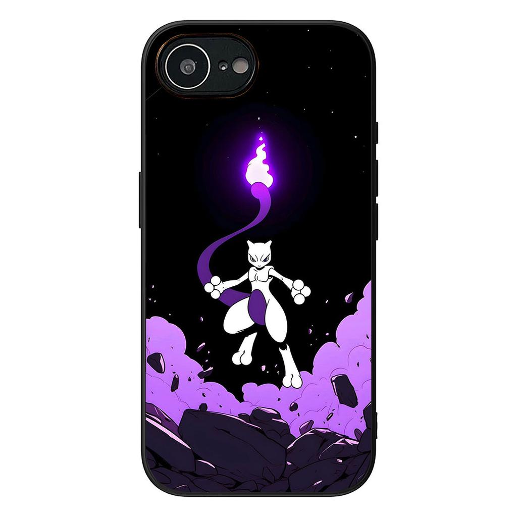 P-Pikachus Mew P-Pokemons Mewtwo Casing Cover for Apple iPhone 12 13 Mini XS 11 Pro Max 7 8 Plus XR SE 2022 SE3 + 8+ Phone Case