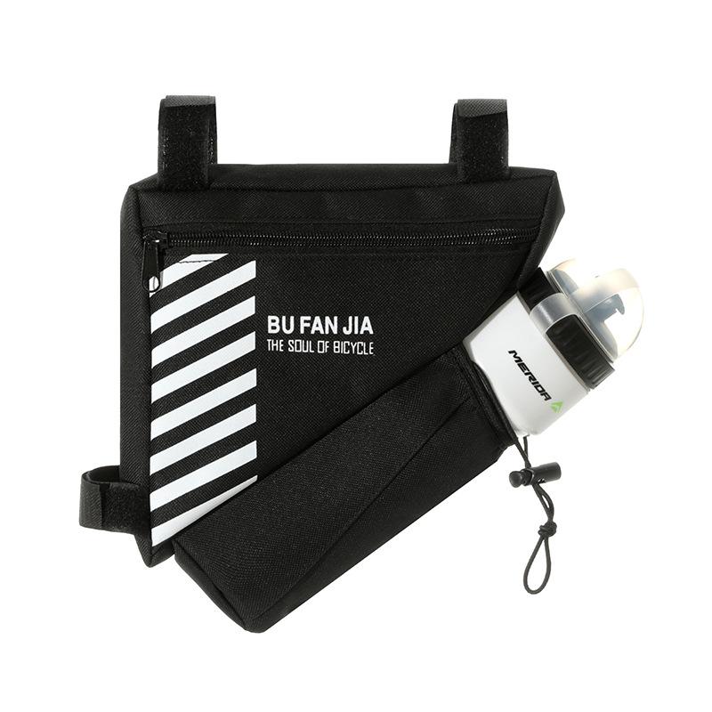 Bicycle Triangle Frame Bag Water Resistant Material Built In Water Bottle Holder Perfect For Mountain Road Cycling Rides