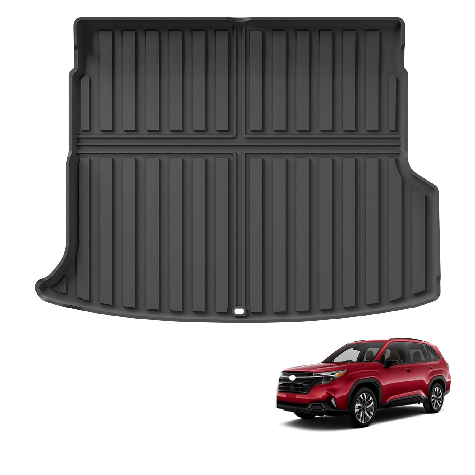 

ZUNDUO 3D Коврик в багажник для нового Subaru Forester SL Series Апрель 2025 Гибридный автомобиль Багажник Изготовлен из TPE и Легко организует грузовой интерьер Комплект HEV чёрный