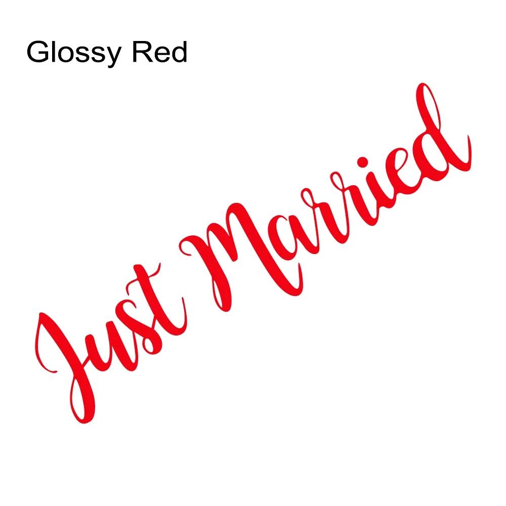 Just Married Wedding Slogan Car Windshield Window Banner Sticker PVC Vinyl Decal Personalised Car Decoration Wedding Supplies