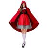 Cosplay Little Red Riding Hood Costume Sets for Women Adult Fancy Dress Halloween Cosplay Carnival Fairy Tale Girl Dress Cloak